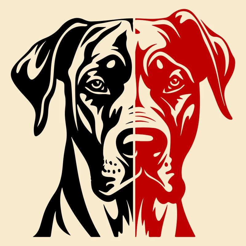 Great Dane Hund Kopf