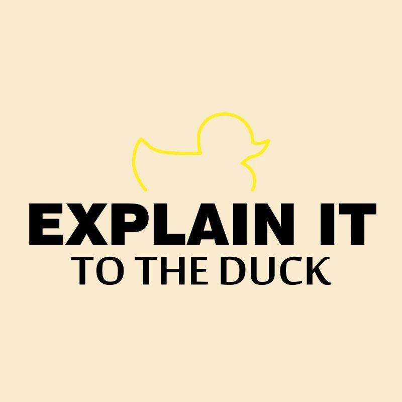 Explain it to the duck Nerd Programmierer Geschenk
