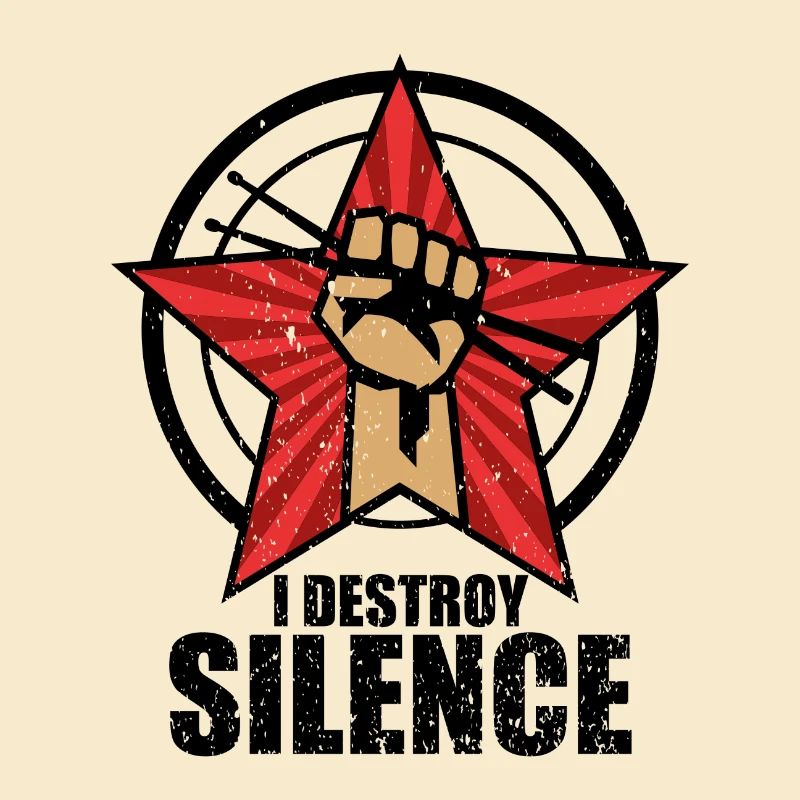 I destroy silence drum drums drummer