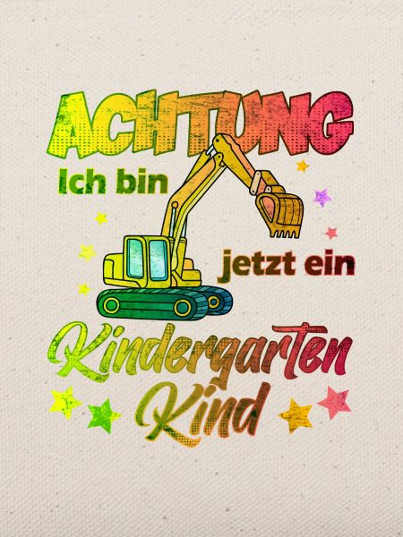 Kindergarten Kind Junge Geschenk Bagger