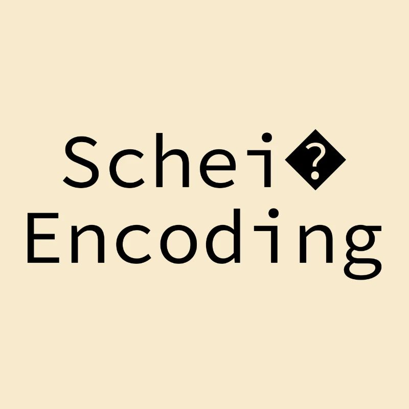 Schei encoding Programming Informatik Geschenk