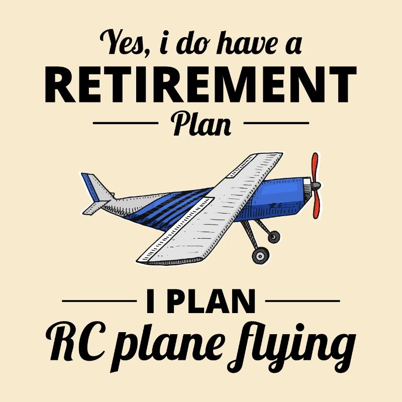 RC Model Planes Airplane Aircraft Pilot Funny Gift