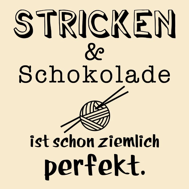 stricken und schokolade