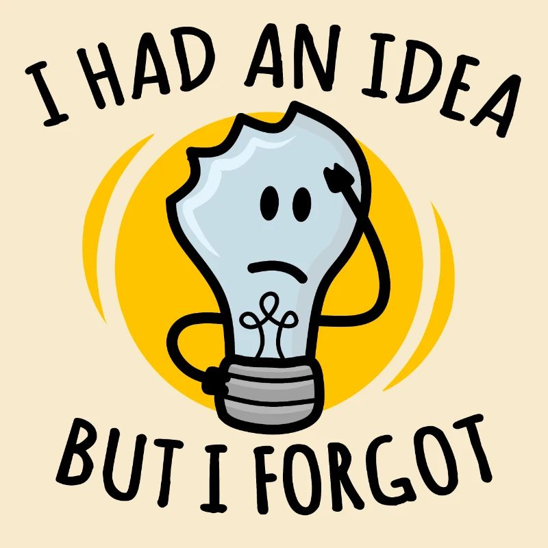 J’avais une idée mais j’oubliais, drôle d’ampoule