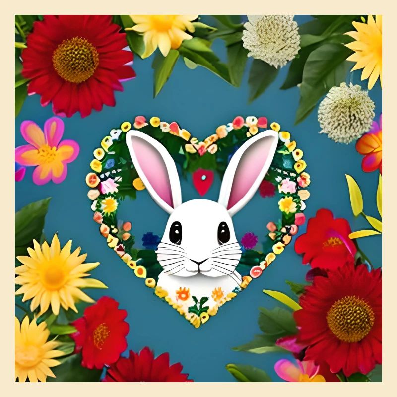 Heart with Easter