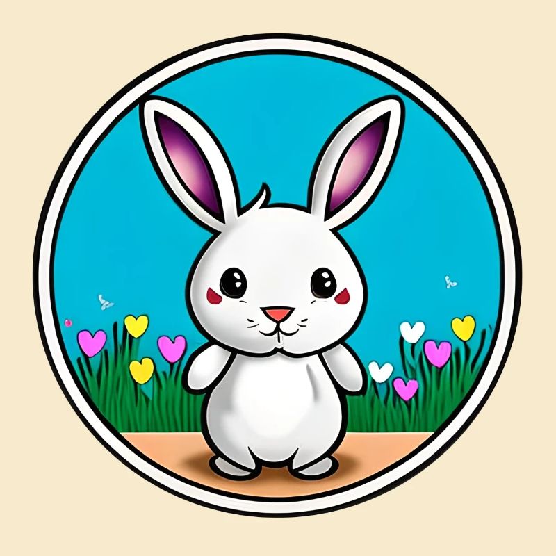 Lapin de Pâques mignon