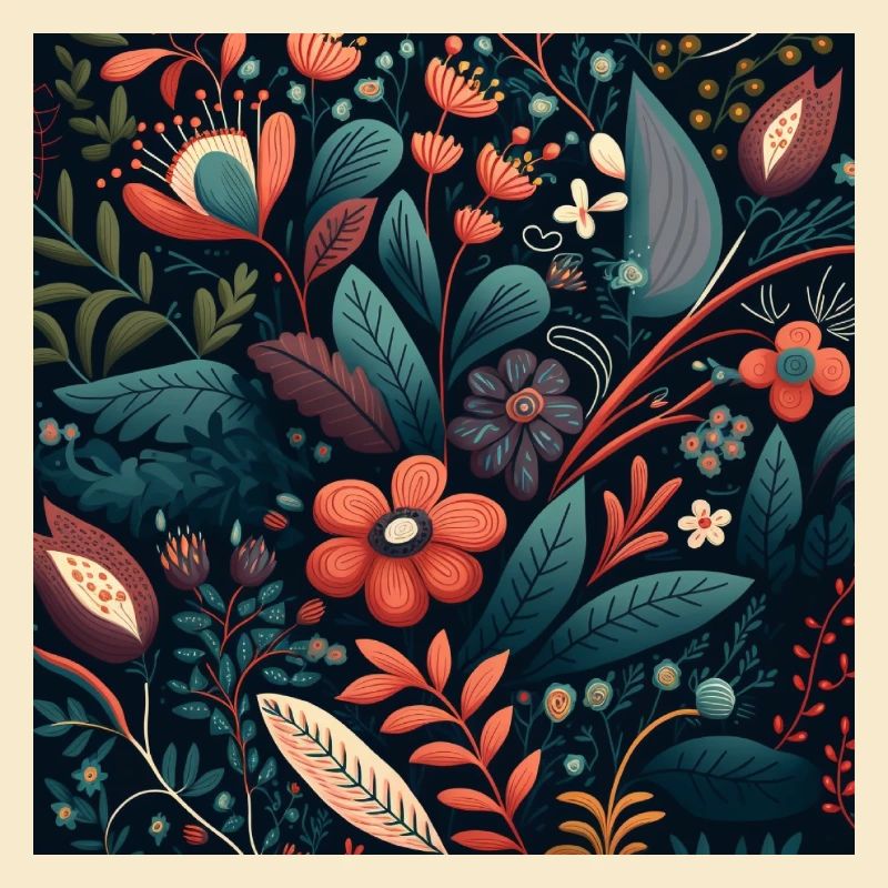 Botanicals Flower Pattern