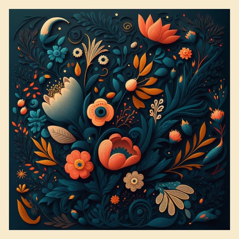 Botanicals Blumenmuster