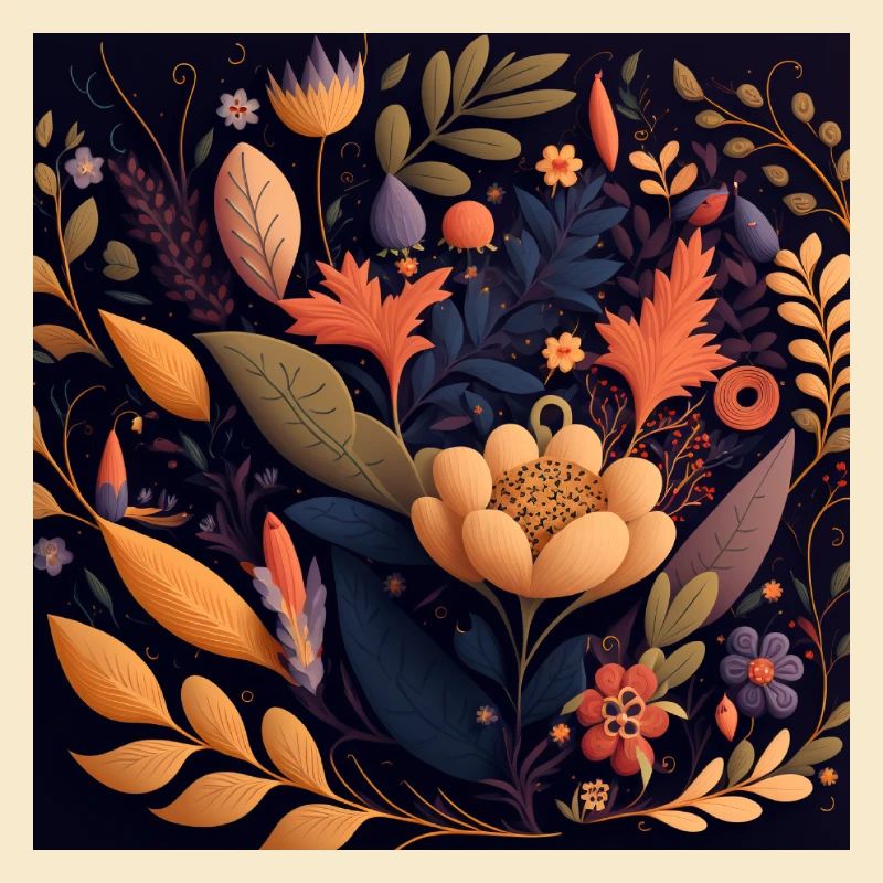 Botanicals Blumenmuster