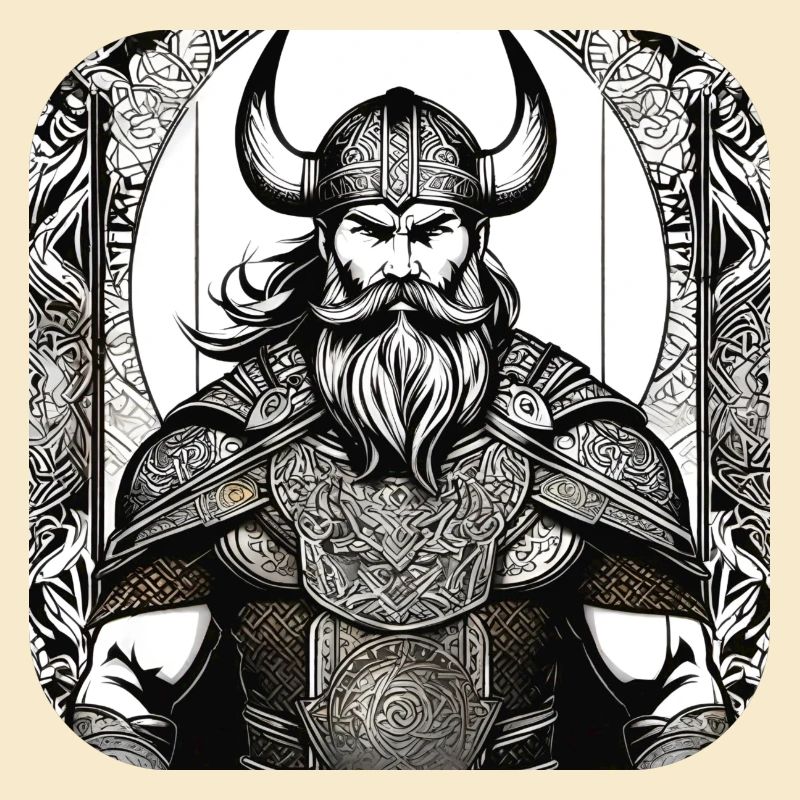 Stolzer Wikinger Krieger Germane