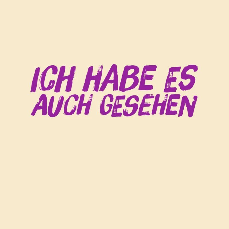 ich sah es ebenfalls