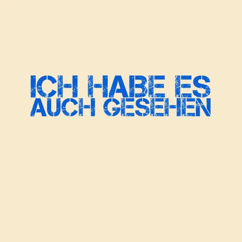ich konnte es auch sehen