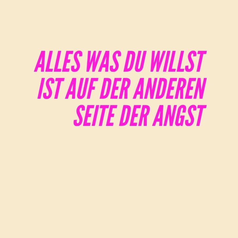 gehe durch die Angst