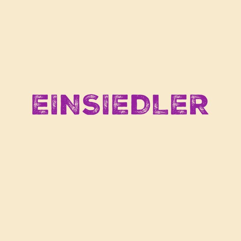 vor dir steht ein Einsiedler