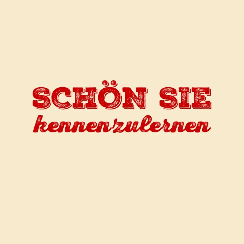ich freue mich sie kennenzulernen
