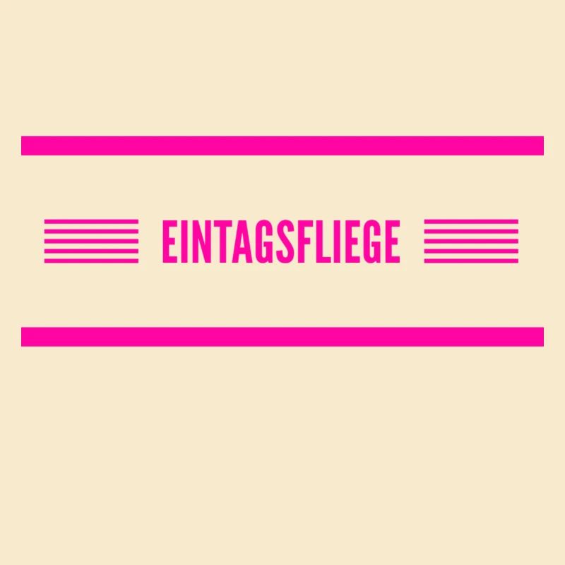 vor dir steht eine Eintagsfliege