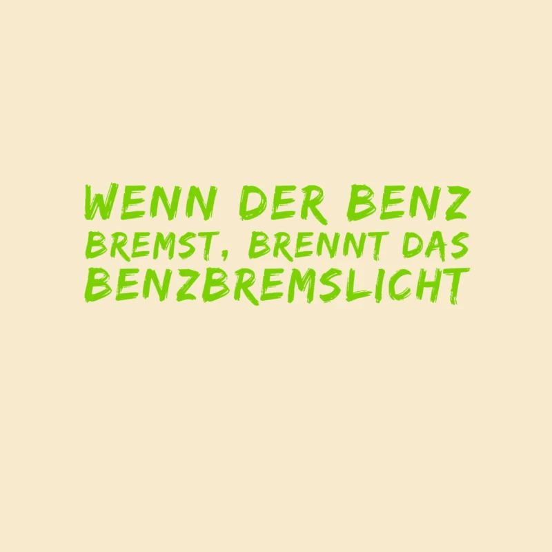 der Benz bremst