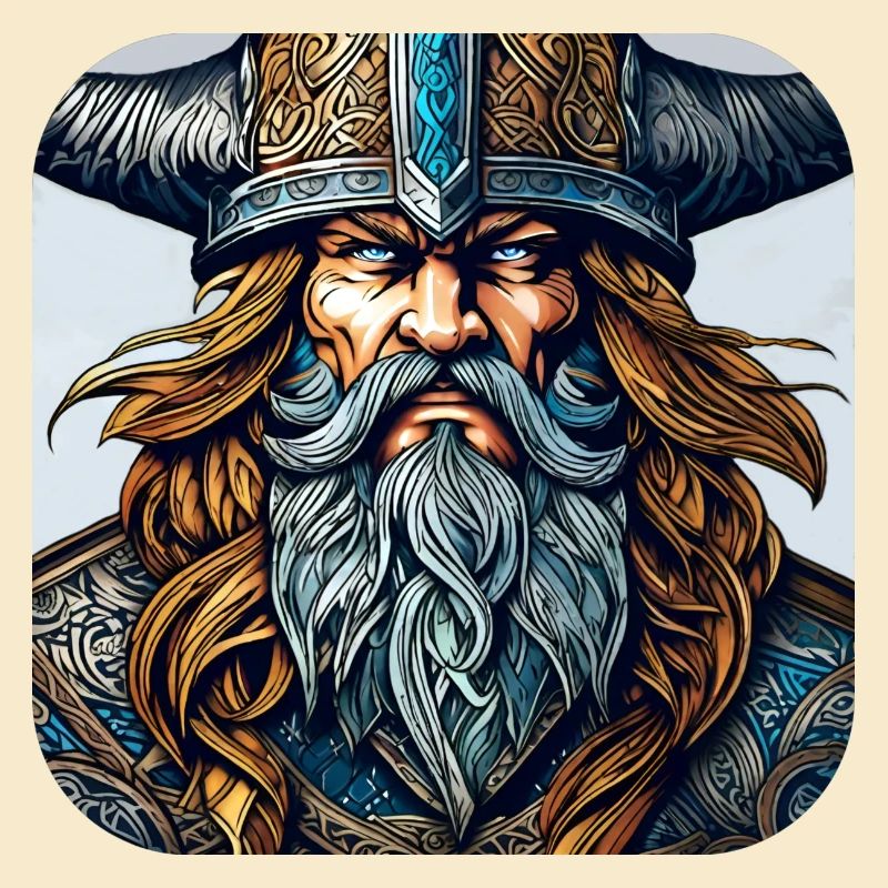 Stolzer Wikinger Krieger Germane