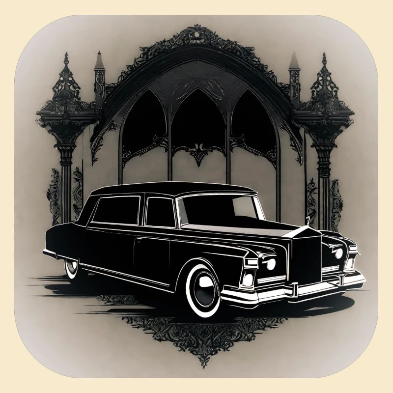 Cooler Oldtimer Leichenwagen