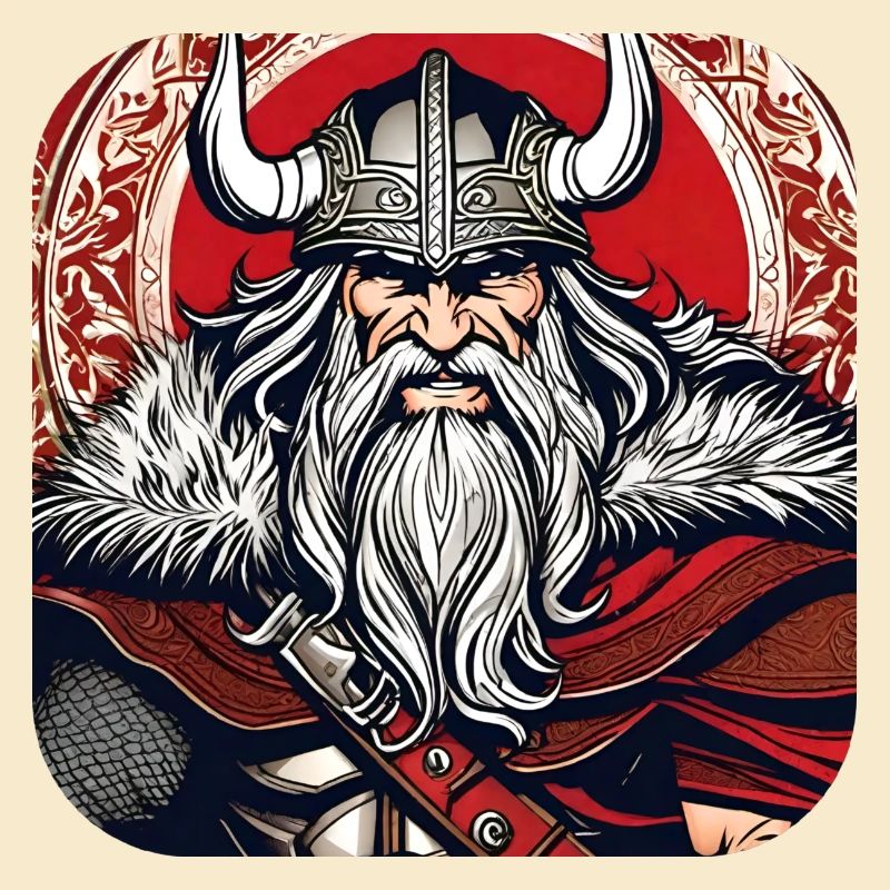 Stolzer Wikinger Krieger Germane