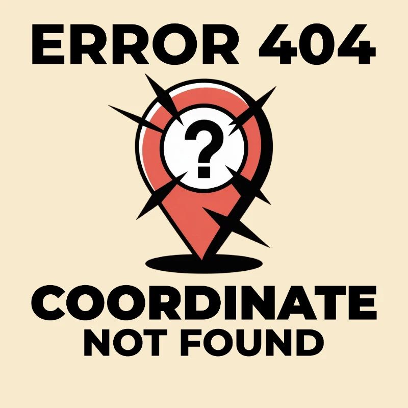 Point d’interrogation Épingle Emplacement perdu Erreur SIG