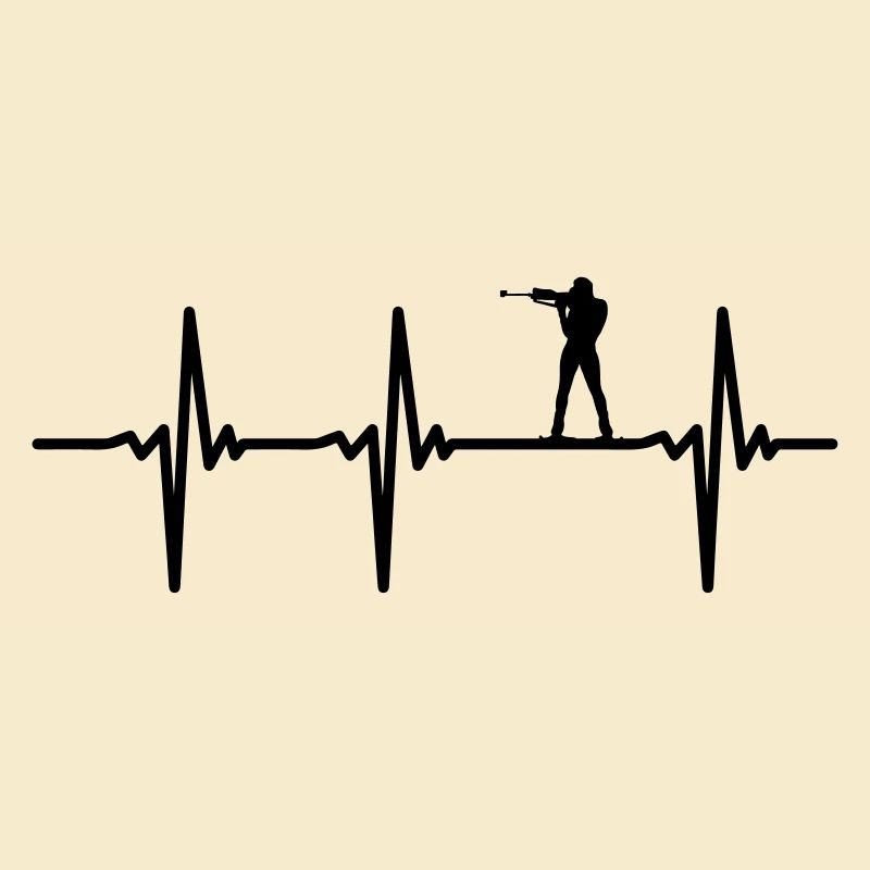 Biathlon Herzschlag Vector