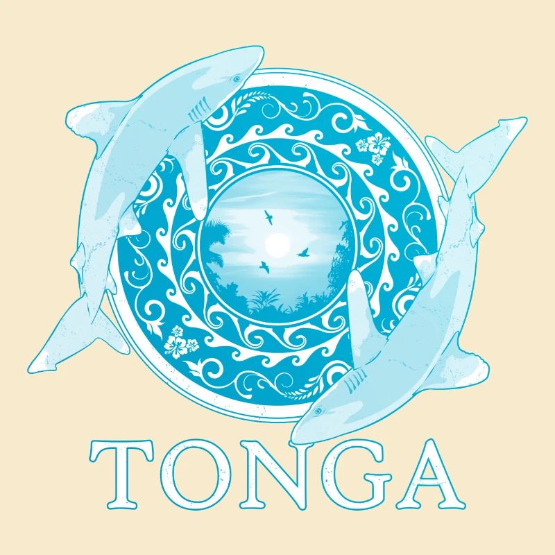 Requins de récif à pointe blanche Tonga Pride