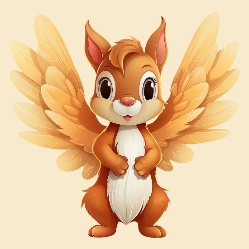 Squirrel Angel - Conception d’animaux célestes