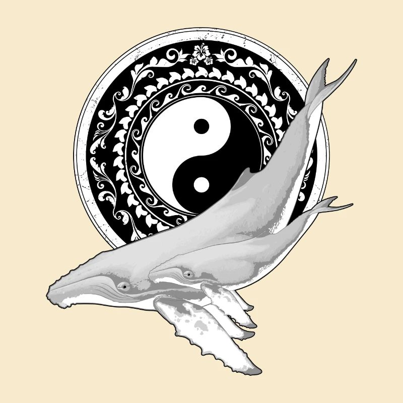 Yin Yang Baleines à bosse