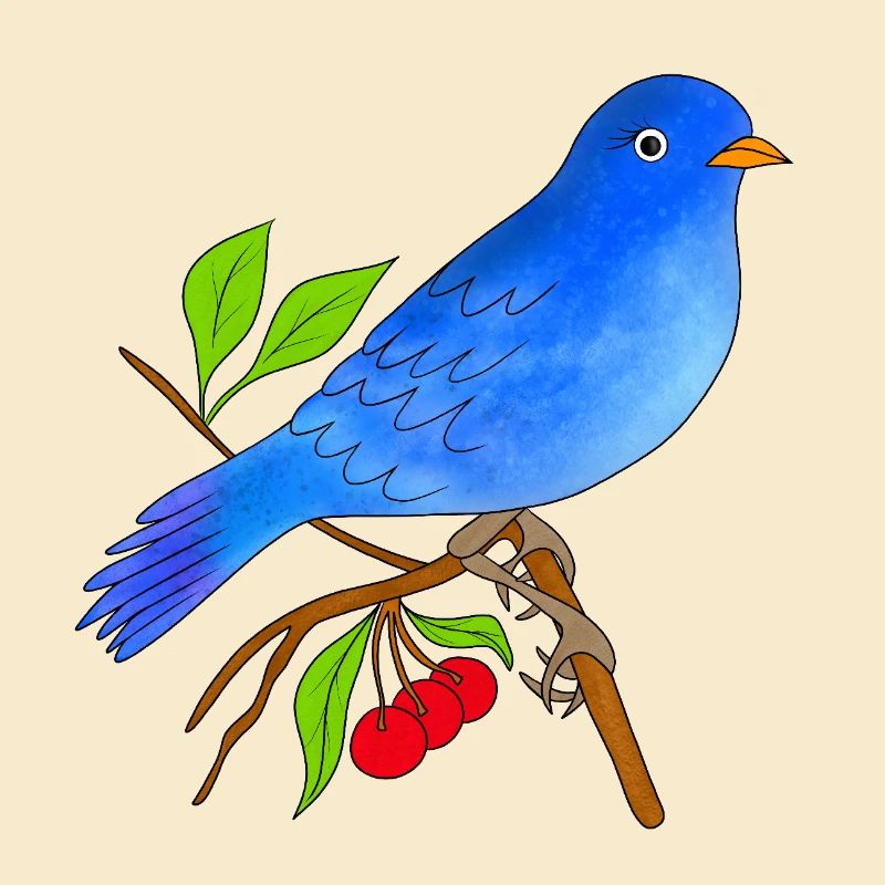 Blauer Vogel