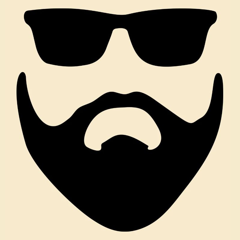 Bart mit Brille