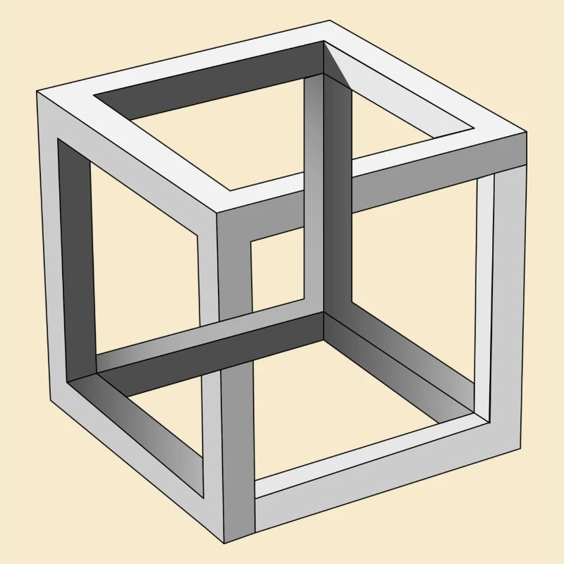 Illusion d'optique Cube