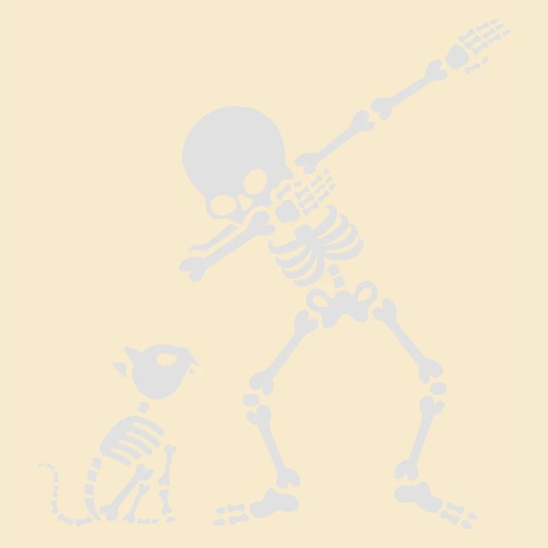 Dab dabbing skeleton Pet Cat Bones