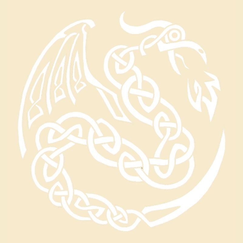 Dragon celte blanc