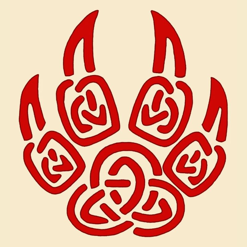 Rote Wikinger Wolfskrallen