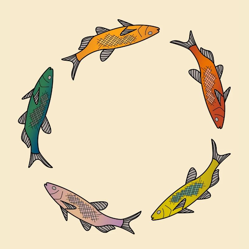 Fische bunt