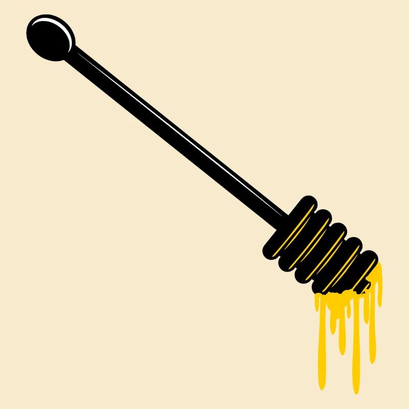 Honiglöffel mit Honig