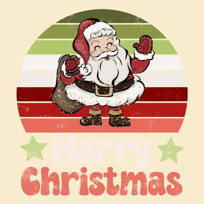 Weihnachtsmann Nikolaus Vintage Nostalgisch