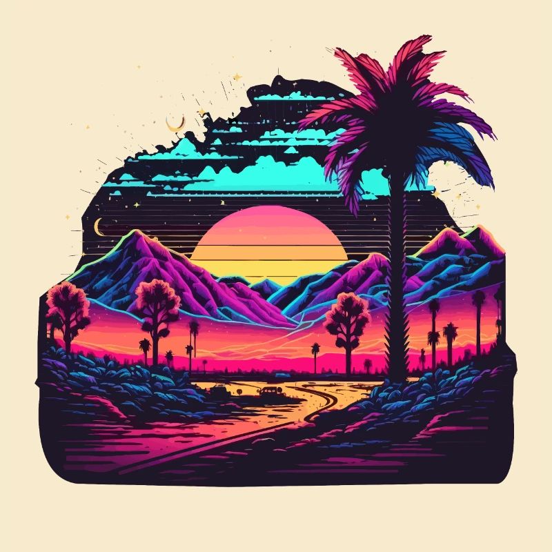 Synth-Landschaft