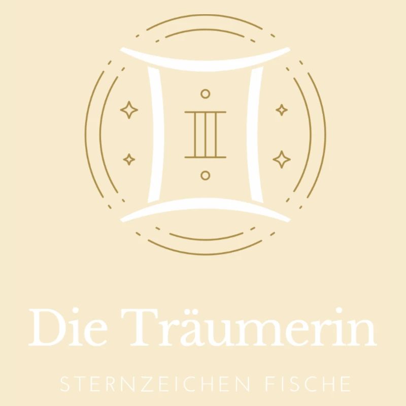 Pisces Träumerin Sternzeichen Muster