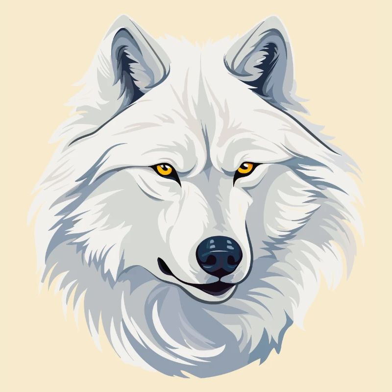 Weißer Wolf