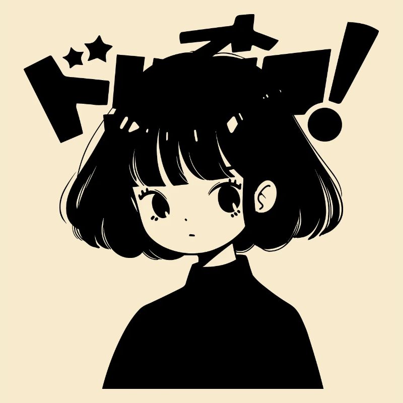 Mädchen japanisch Stil Comic