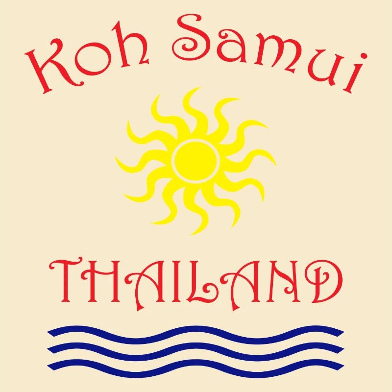 Conception du soleil et des vagues de Koh Samui