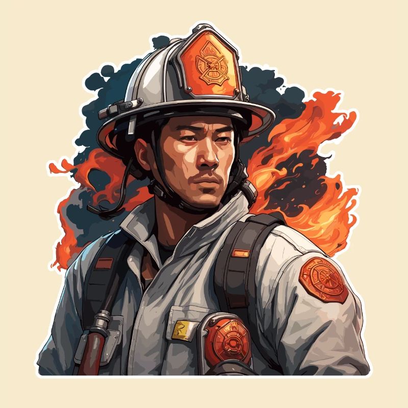 Firefighter / Fire / Fire / Extinguish / Hero