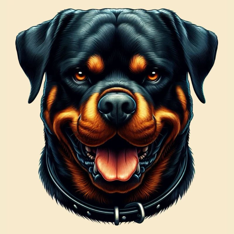 A Peaceful Rottweiler
