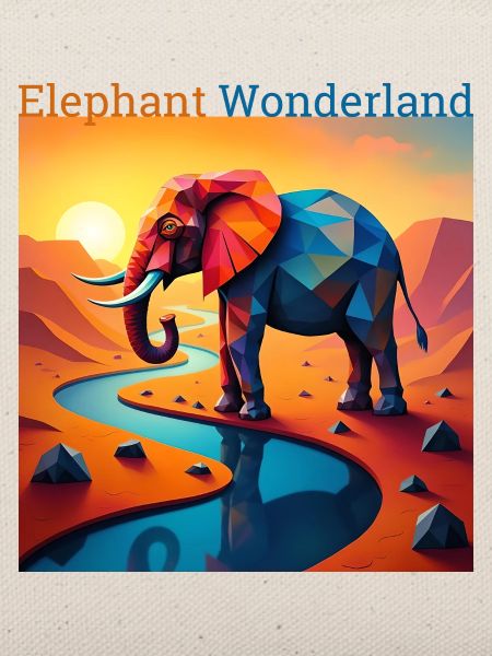 Geometrisches Elefanten-Wunderland
