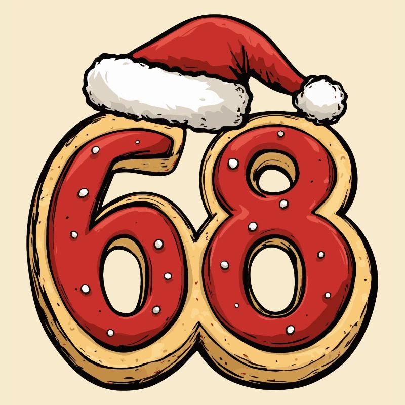 Biscuit de Noël à 68 chiffres