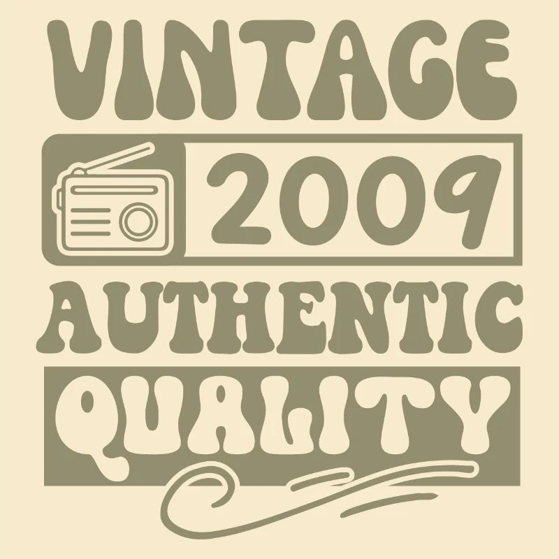 Authentic 2009 Millésime 2009 - Vintage 2009 Rétro