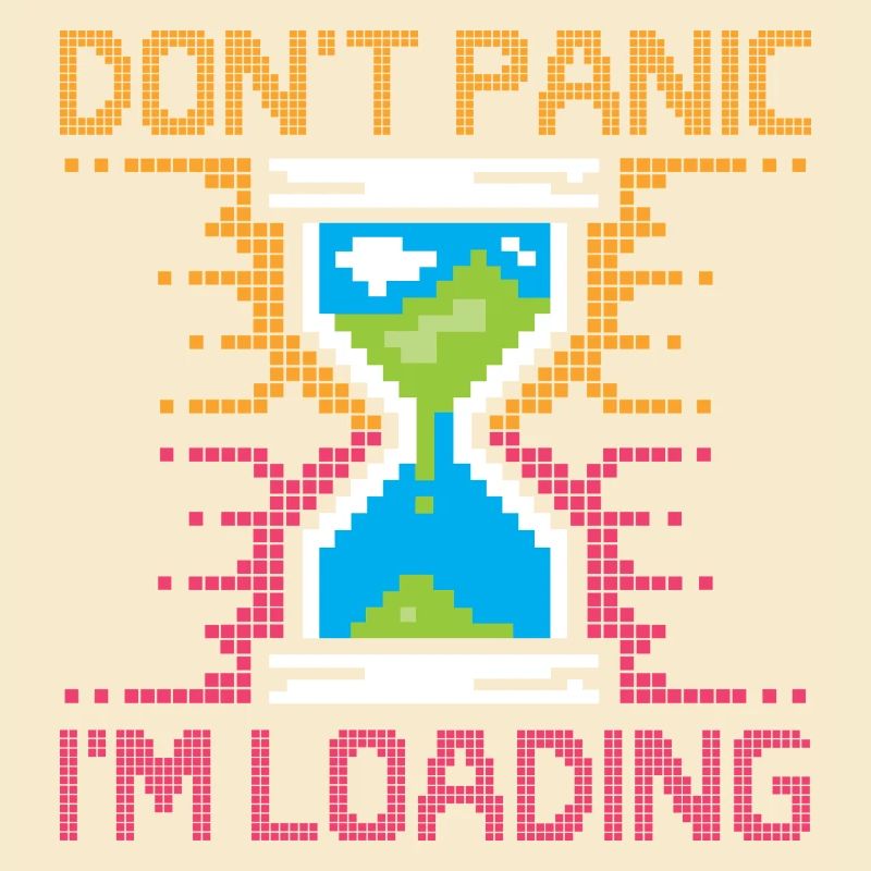 Don't Panic – Pixel Loading Hourglass