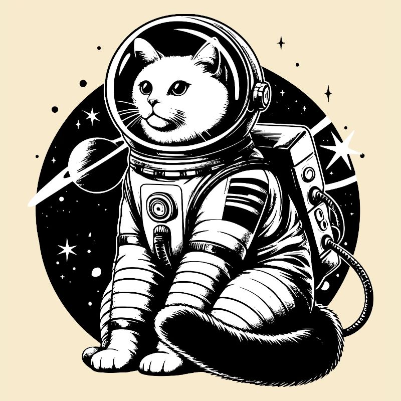 Astronauten Katze